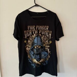 Five Finger Death Punch Boots and Blood 2016 Concert Tour T-Shirt XL (binL)